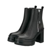 Laarzen met hoge hakken AGL , Black , Dames