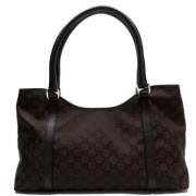 Pre-owned Leather shoulder-bags Gucci Vintage , Brown , Dames