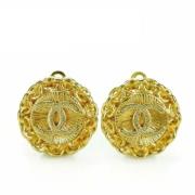 Pre-owned Metal chanel-jewelry Chanel Vintage , Yellow , Dames