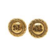 Pre-owned Metal chanel-jewelry Chanel Vintage , Yellow , Dames