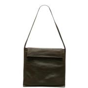 Pre-owned Leather shoulder-bags Gucci Vintage , Brown , Dames