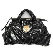 Pre-owned Leather handbags Gucci Vintage , Black , Dames