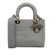 Pre-owned Canvas handbags Dior Vintage , Gray , Dames