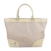 Pre-owned Canvas totes Gucci Vintage , Beige , Dames