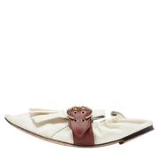 Pre-owned Leather flats Chloé Pre-owned , White , Dames