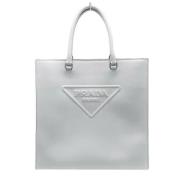 Pre-owned Leather prada-bags Prada Vintage , Gray , Dames