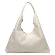 Dames Crème Beige Hobo Tas gemaakt van Premium Italiaans Leer Er001154...