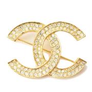 Pre-owned Metal chanel-jewelry Chanel Vintage , Yellow , Dames