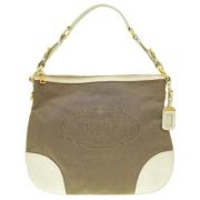 Pre-owned Leather prada-bags Prada Vintage , Beige , Dames