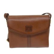 Pre-owned Leather shoulder-bags Burberry Vintage , Brown , Dames