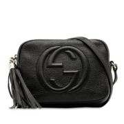 Pre-owned Leather shoulder-bags Gucci Vintage , Black , Dames