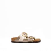 Leren Arizona Sandalen Birkenstock , Beige , Dames