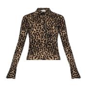 Top met dierenmotief Blumarine , Brown , Dames