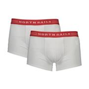 Boxershorts met Contrasterende Tailleband Bi-Pack North Sails , White ...