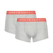 Katoenen Boxershorts met Elastische Tailleband North Sails , Gray , He...