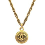 Pre-owned Metal chanel-jewelry Chanel Vintage , Yellow , Dames