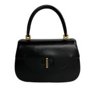 Pre-owned Leather handbags Gucci Vintage , Black , Dames