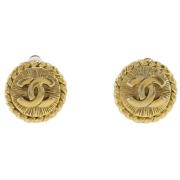 Pre-owned Metal chanel-jewelry Chanel Vintage , Yellow , Dames