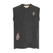 Vintage effect vest Marni , Gray , Heren