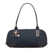 Pre-owned Canvas shoulder-bags Gucci Vintage , Black , Dames