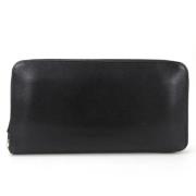 Pre-owned Fabric wallets Hermès Vintage , Black , Dames