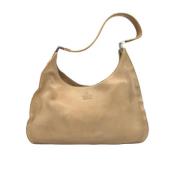 Pre-owned Leather shoulder-bags Gucci Vintage , Beige , Dames