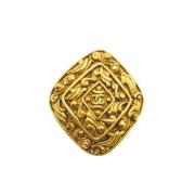 Pre-owned Metal chanel-jewelry Chanel Vintage , Yellow , Dames