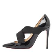 Pre-owned Leather heels Christian Louboutin Pre-owned , Black , Dames