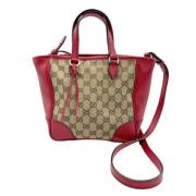 Pre-owned Canvas handbags Gucci Vintage , Beige , Dames