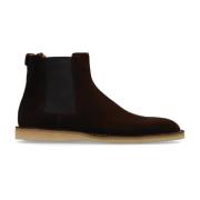 Suede Chelsea laarzen Dolce & Gabbana , Brown , Heren