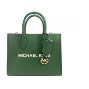 Stijlvolle leren shopper tote tas Michael Kors , Green , Dames