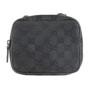 Pre-owned Canvas shoulder-bags Gucci Vintage , Black , Dames