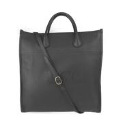 Pre-owned Leather totes Gucci Vintage , Black , Dames