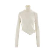 Beige Wollen Blend Sweater Deconstructed Design MM6 Maison Margiela , ...