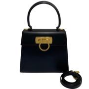 Pre-owned Fabric handbags Salvatore Ferragamo Pre-owned , Black , Dame...