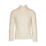 Merino Gebreide Trui Daniele Fiesoli , Beige , Heren