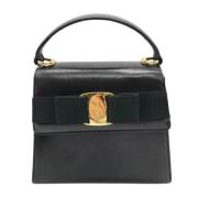 Pre-owned Fabric handbags Salvatore Ferragamo Pre-owned , Black , Dame...