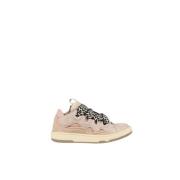 90's Geïnspireerde Multimateriaal Sneaker Lanvin , Pink , Dames