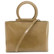 Pre-owned Fabric handbags Salvatore Ferragamo Pre-owned , Beige , Dame...