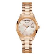 Dameshorloge van roestvrij staal Guess , Pink , Dames