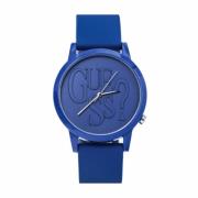 Blauw Hars Kwarts Unisex Horloge Guess , Blue , Unisex