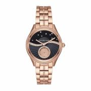 Roze Roestvrijstalen Dameskwarts Horloge Michael Kors , Pink , Dames