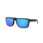 Holbrook Zonnebril in zwart en blauw Oakley , Black , Heren