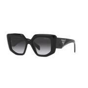 Gradient Gray Lens Zonnebril in Zwart Prada , Black , Dames