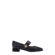 Zwarte Ballerina's met Leren Bandje Tory Burch , Black , Dames