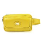 Pre-owned Leather crossbody-bags Gucci Vintage , Yellow , Dames