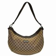 Pre-owned Canvas shoulder-bags Gucci Vintage , Beige , Dames