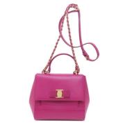 Pre-owned Fabric handbags Salvatore Ferragamo Pre-owned , Pink , Dames