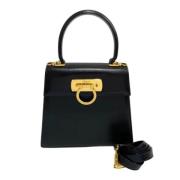 Pre-owned Fabric handbags Salvatore Ferragamo Pre-owned , Black , Dame...