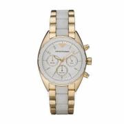 Gouden Roestvrijstalen Dameskwarts Horloge Emporio Armani , Yellow , D...